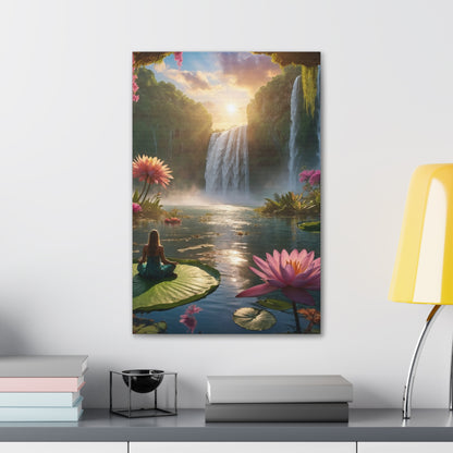 Blissful Lotus Art Canvas Ed. 12