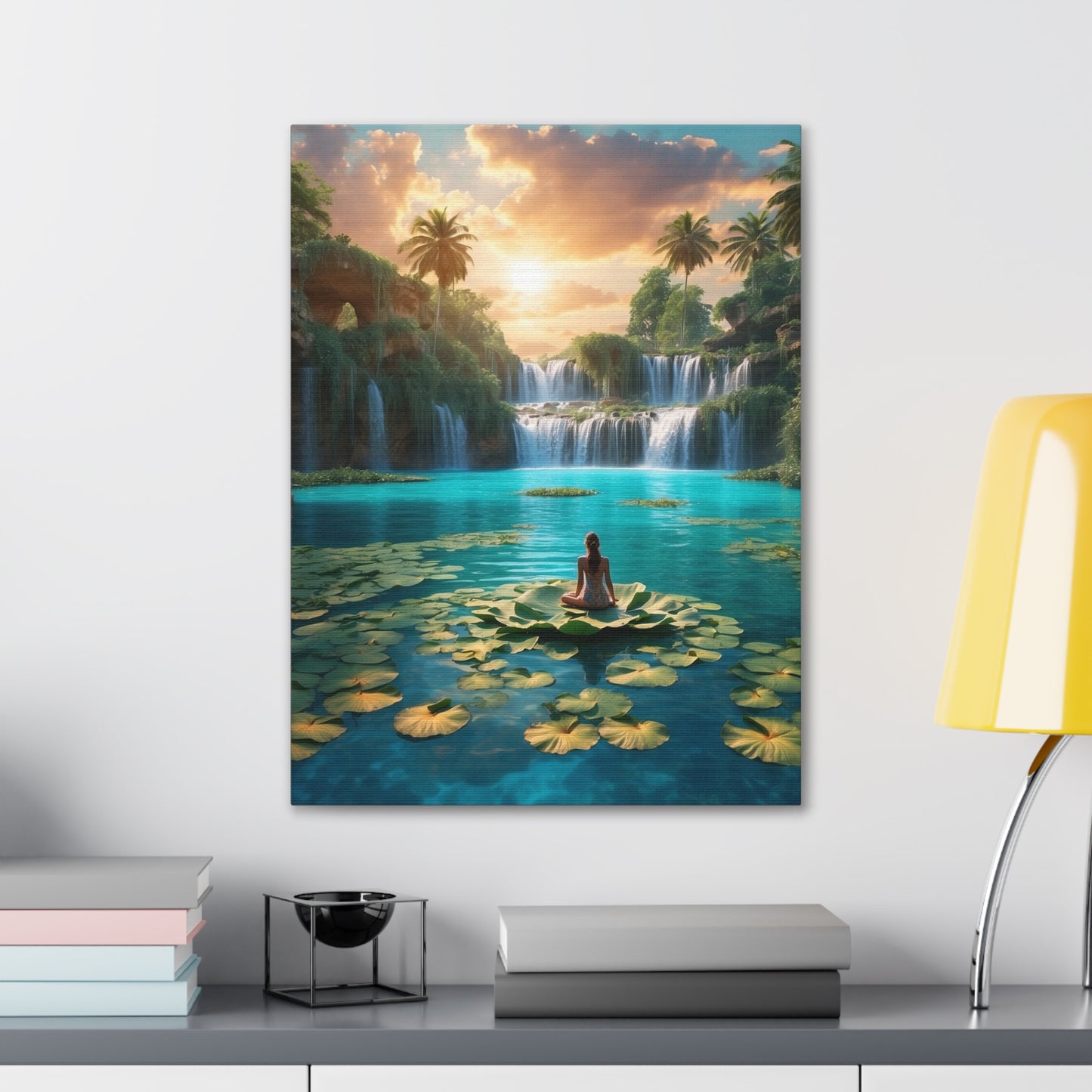 Blissful Lotus Art Canvas Ed. 1