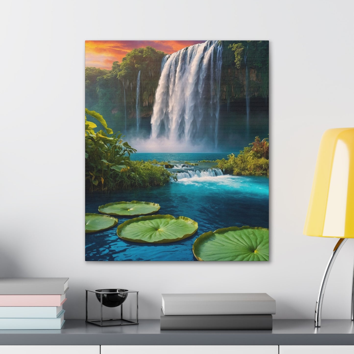 Majestic Waterfalls Art Canvas Ed. 47