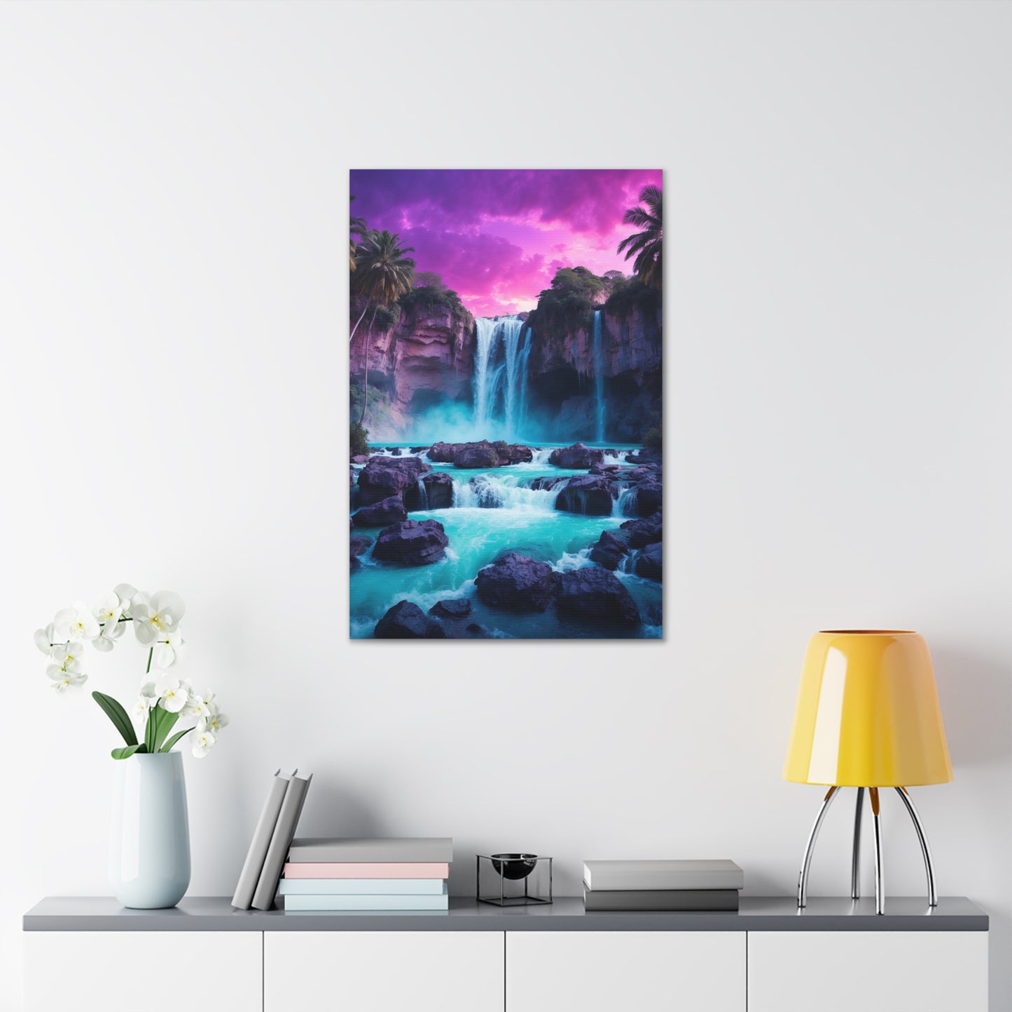 Majestic Waterfalls Art Canvas Ed. 30