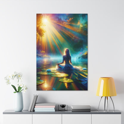 Blissful Lotus Art Canvas Ed. 6