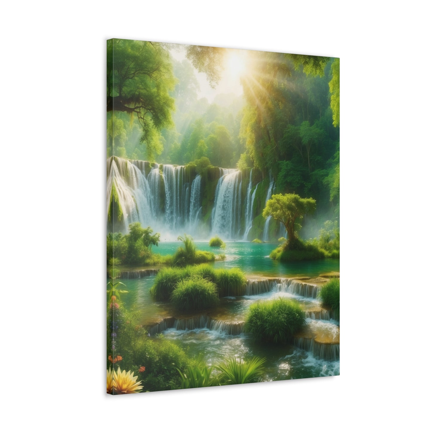 Majestic Waterfalls Art Canvas Ed. 4