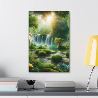 Majestic Waterfalls Art Canvas Ed. 4