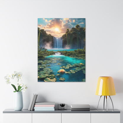 Majestic Waterfalls Art Canvas Ed. 42