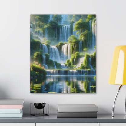 Majestic Waterfalls Art Canvas Ed. 9