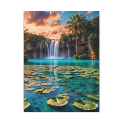 Majestic Waterfalls Art Canvas Ed. 40