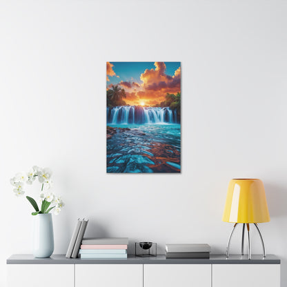 Majestic Waterfalls Art Canvas Ed. 43