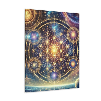 Sacred Geometry Art Canvas Ed. 74