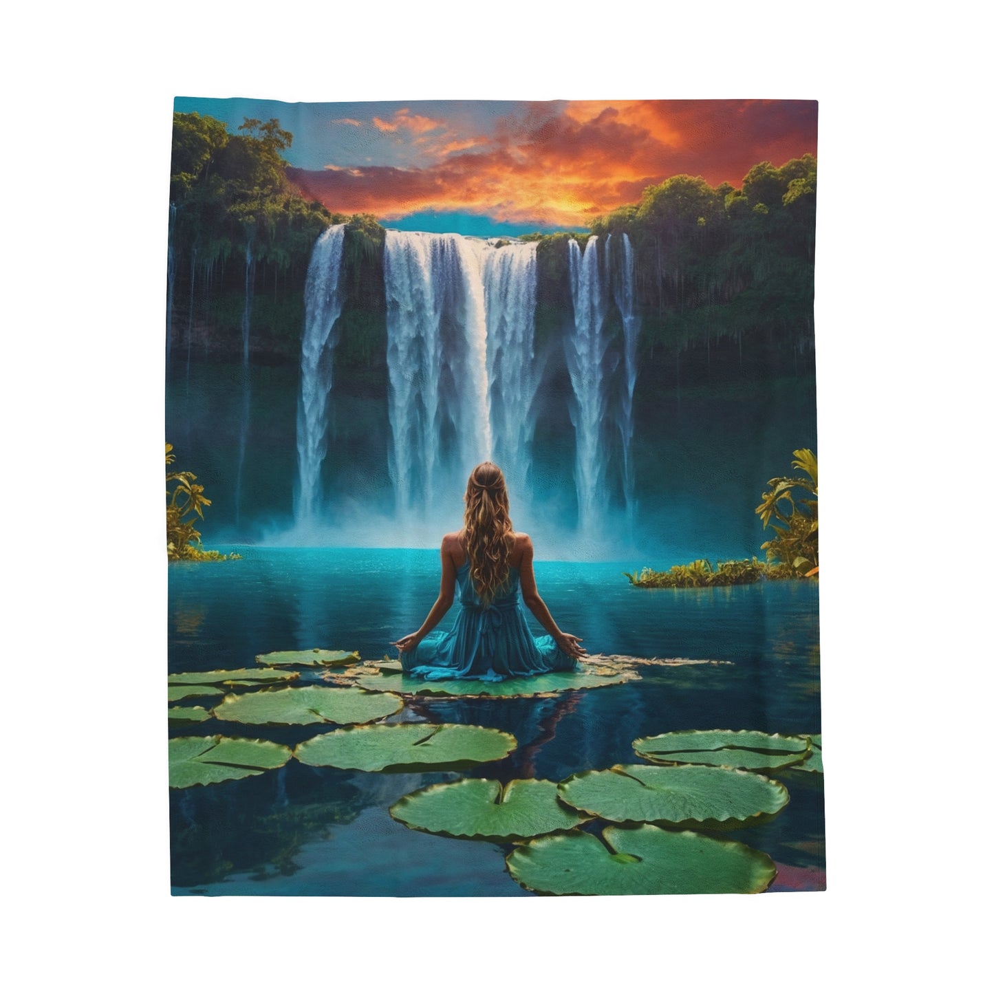 Blissful Lotus Ed. 2 | Velveteen Plush Blanket