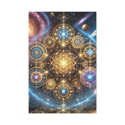 Sacred Geometry Art Canvas Ed. 69