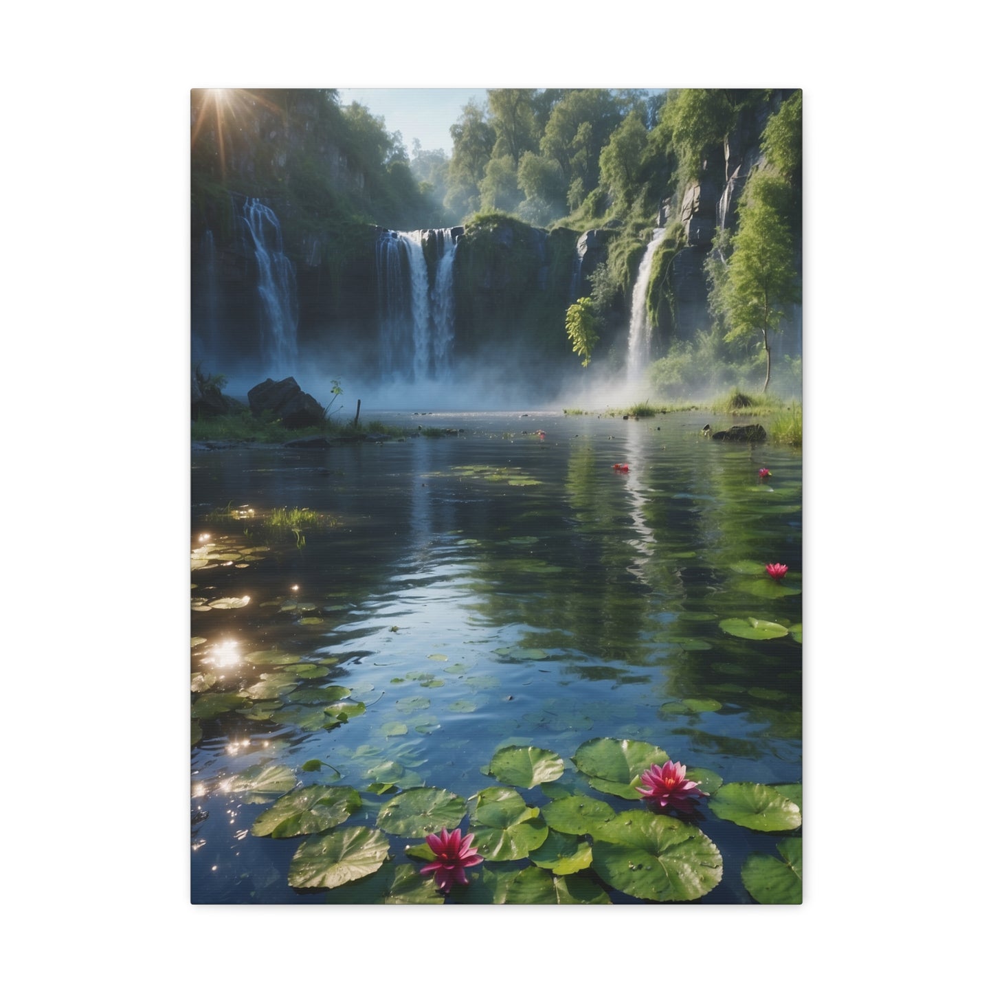 Majestic Waterfalls Art Canvas Ed. 6