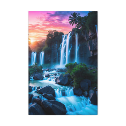 Majestic Waterfalls Art Canvas Ed. 37