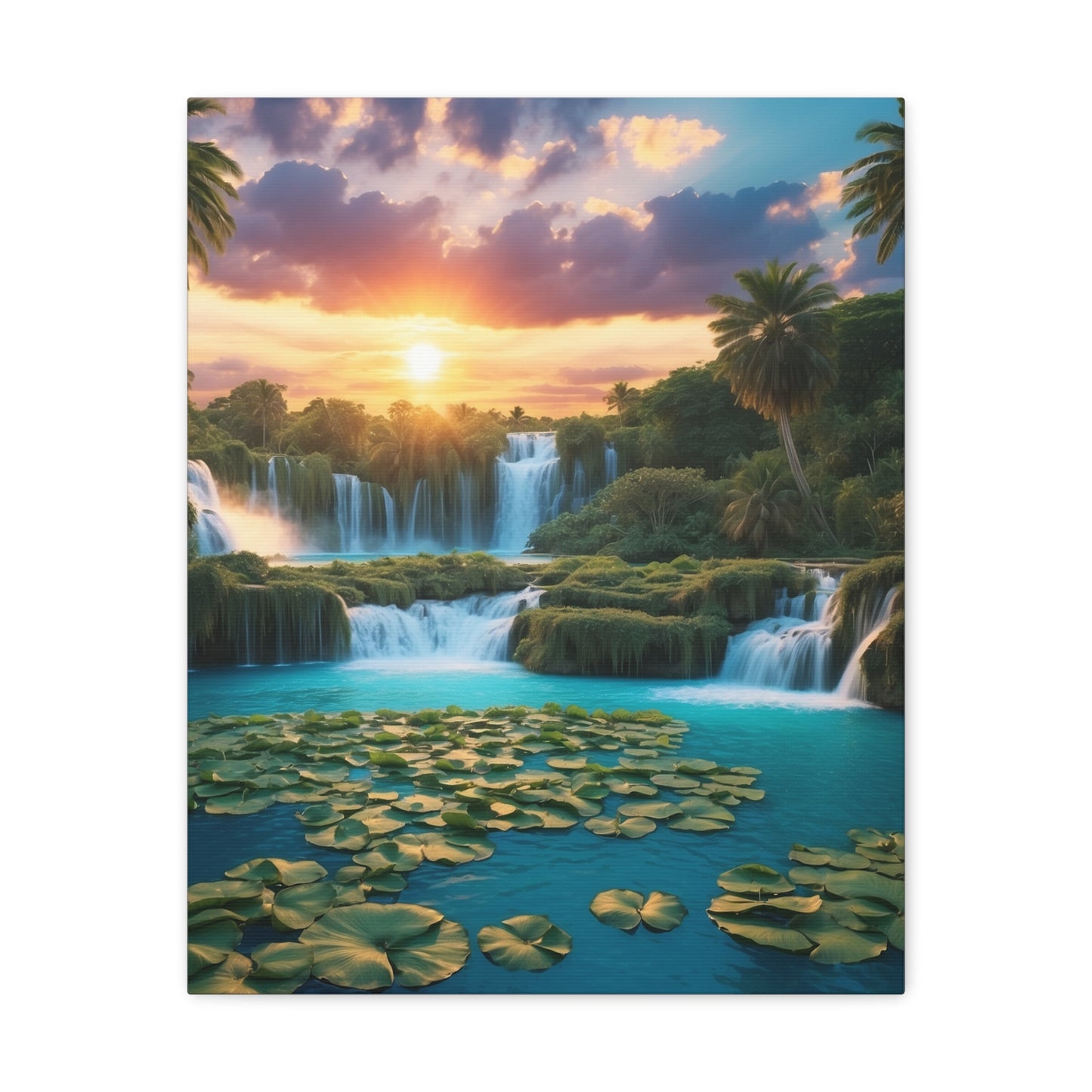 Majestic Waterfalls Art Canvas Ed. 41