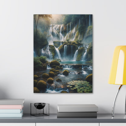 Majestic Waterfalls Art Canvas Ed. 14