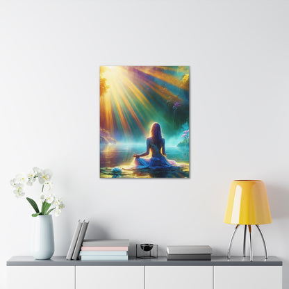 Blissful Lotus Art Canvas Ed. 5