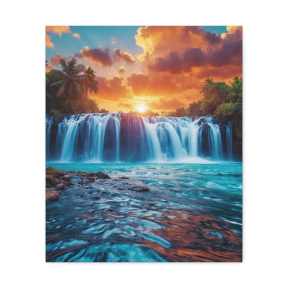 Majestic Waterfalls Art Canvas Ed. 43