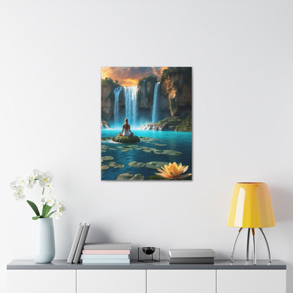 Blissful Lotus Art Canvas Ed. 19