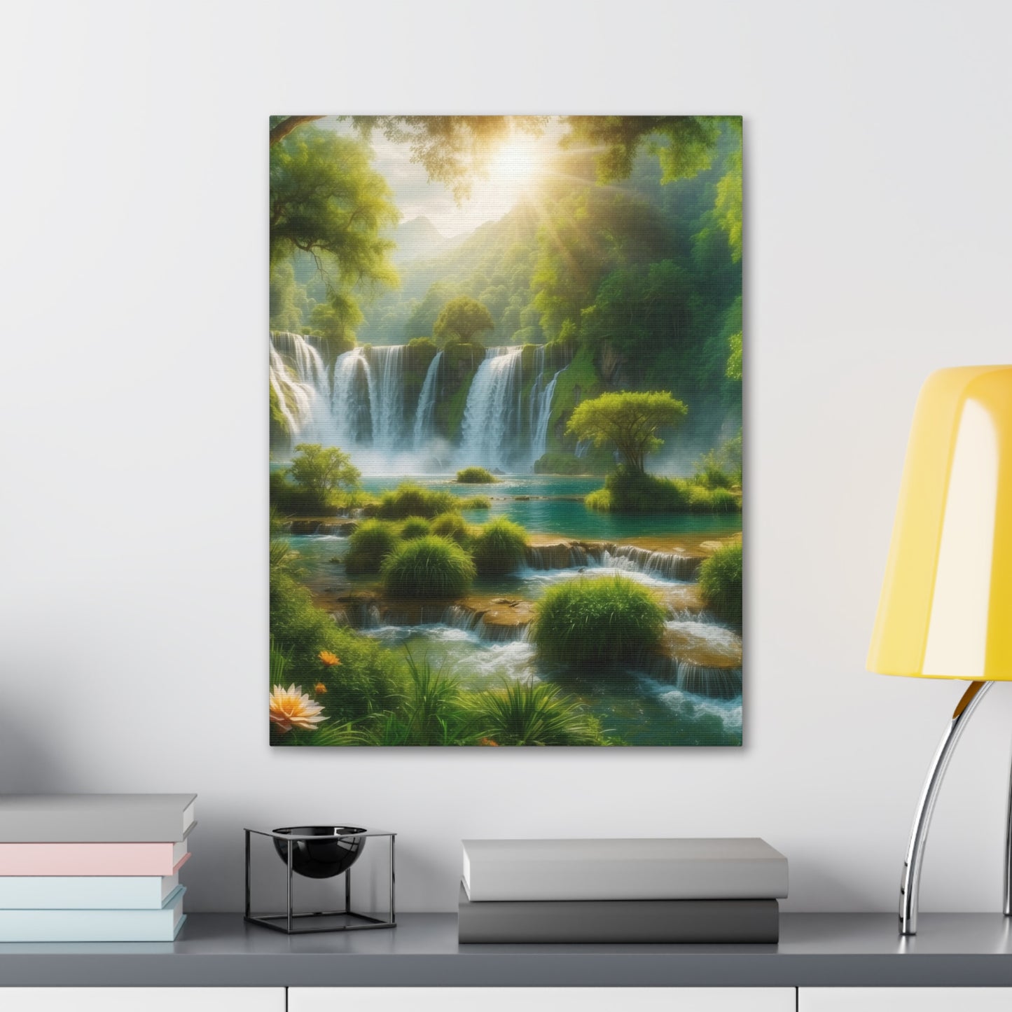 Majestic Waterfalls Art Canvas Ed. 2