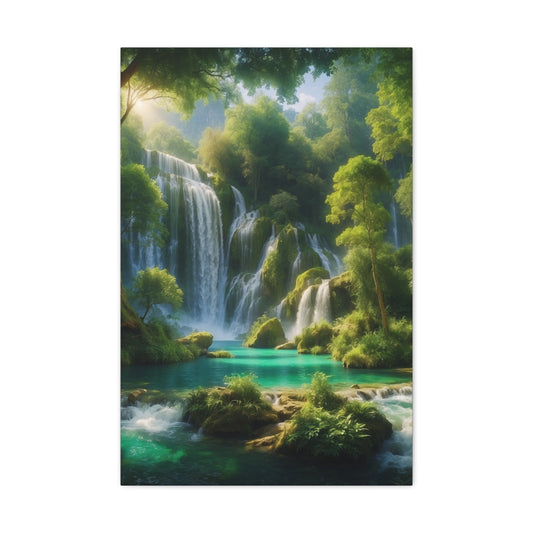 Majestic Waterfalls Art Canvas Ed. 5