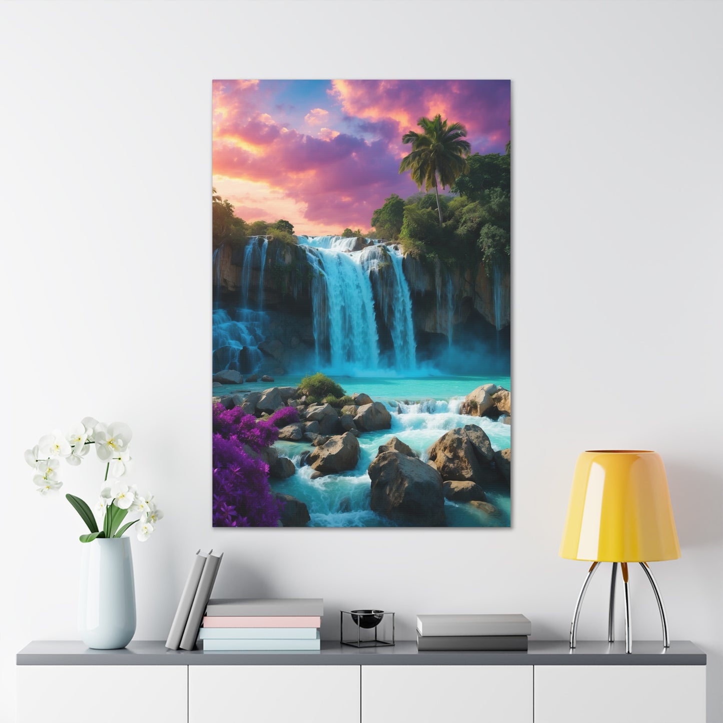 Majestic Waterfalls Art Canvas Ed. 34