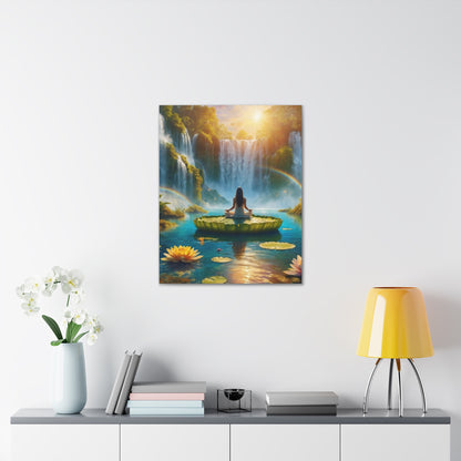 Blissful Lotus Art Canvas Ed. 17