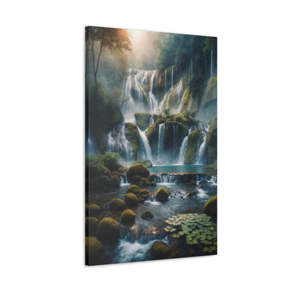 Majestic Waterfalls Art Canvas Ed. 14