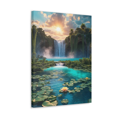 Majestic Waterfalls Art Canvas Ed. 42