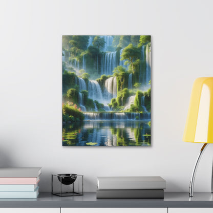 Majestic Waterfalls Art Canvas Ed. 9