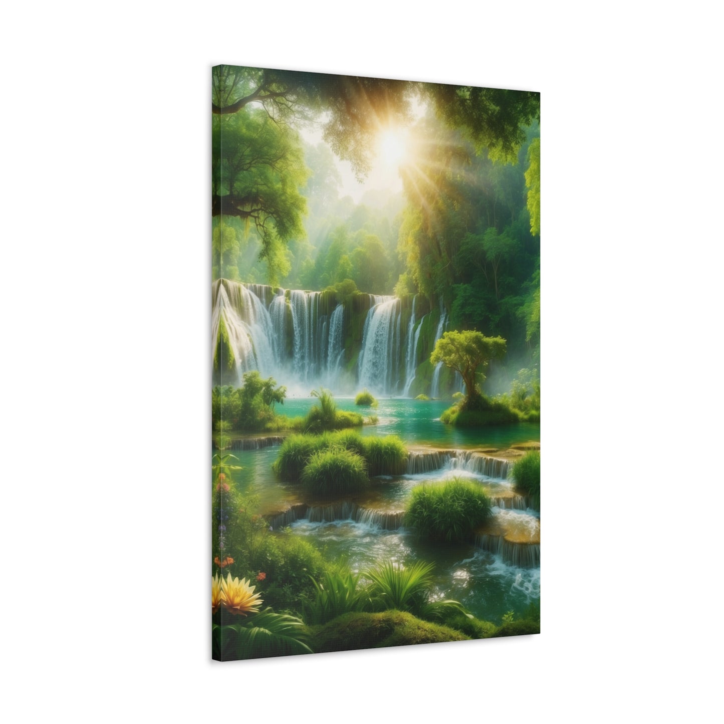 Majestic Waterfalls Art Canvas Ed. 4