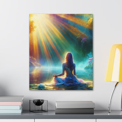 Blissful Lotus Art Canvas Ed. 5