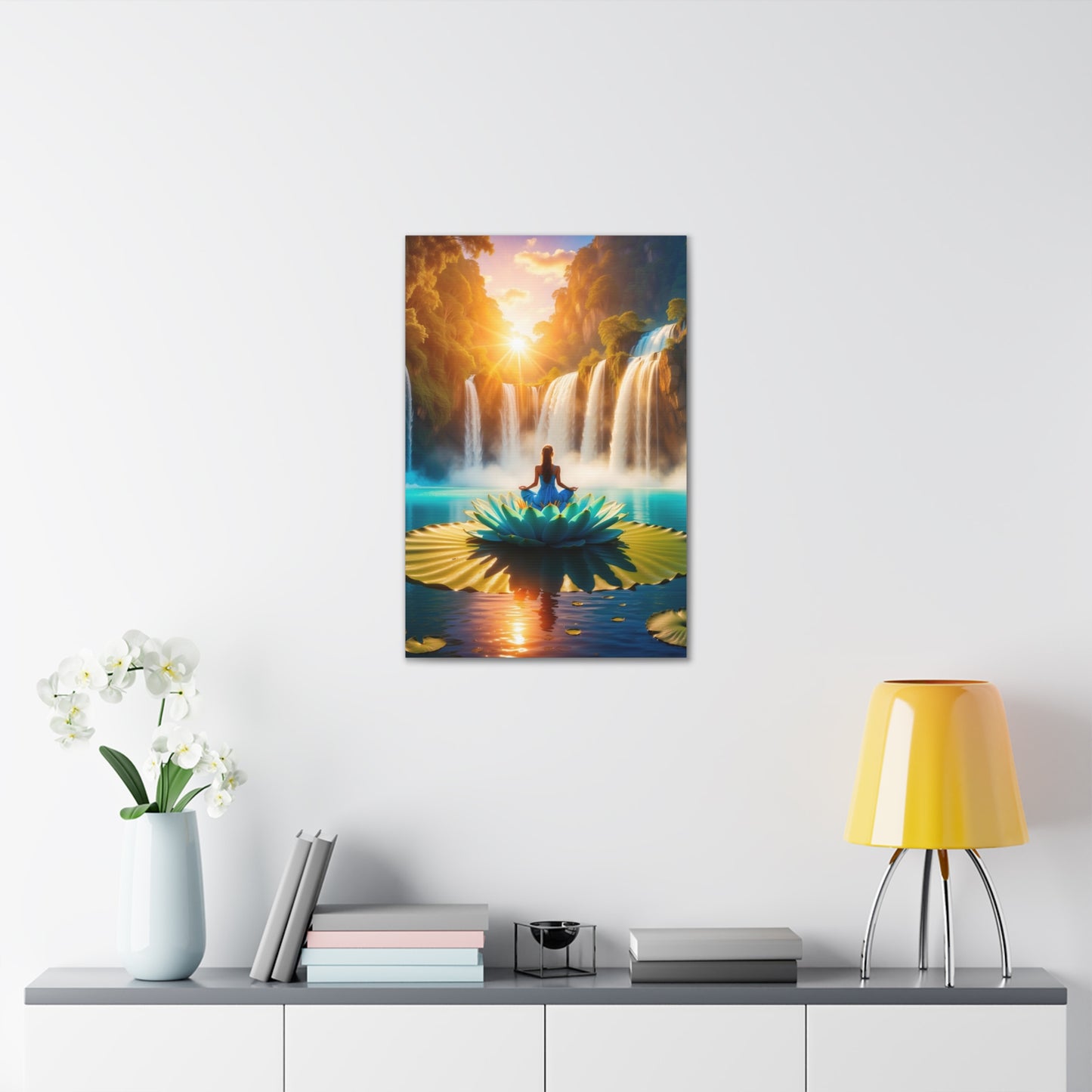 Blissful Lotus Art Canvas Ed. 15