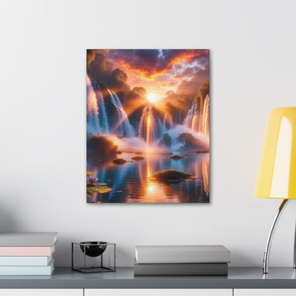 Majestic Waterfalls Art Canvas Ed. 21