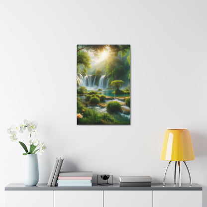 Majestic Waterfalls Art Canvas Ed. 2