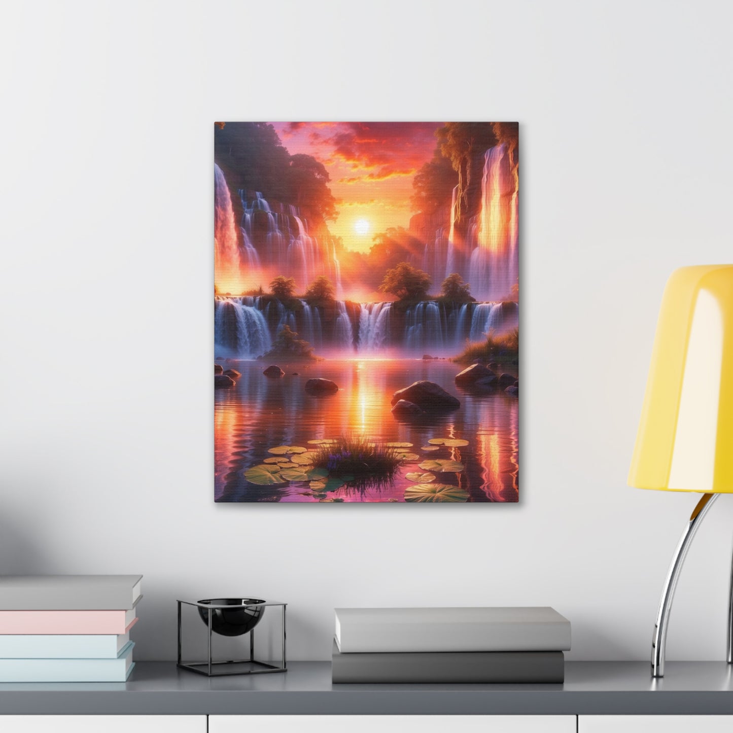 Majestic Waterfalls Art Canvas Ed. 22