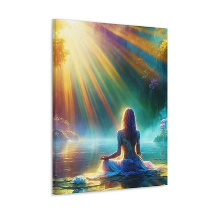 Blissful Lotus Art Canvas Ed. 5