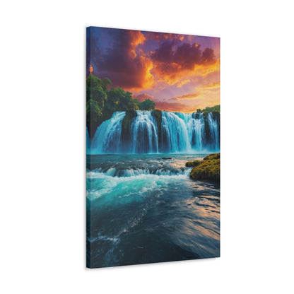 Majestic Waterfalls Art Canvas Ed. 46