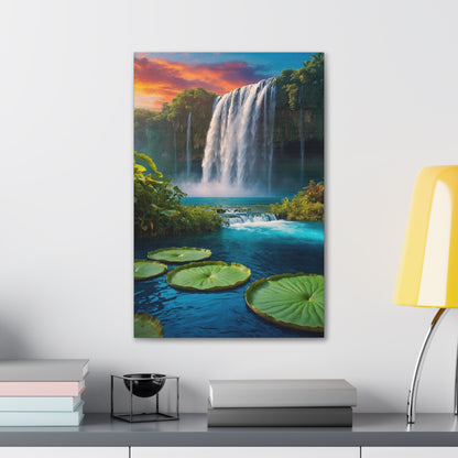 Majestic Waterfalls Art Canvas Ed. 47