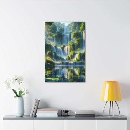 Majestic Waterfalls Art Canvas Ed. 9