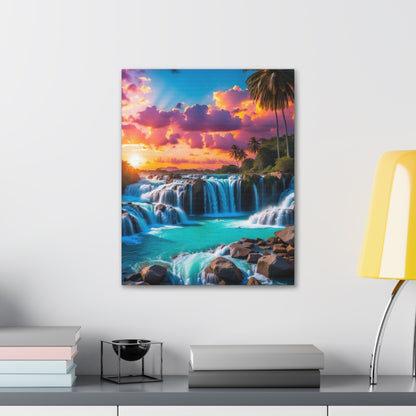 Majestic Waterfalls Art Canvas Ed. 33