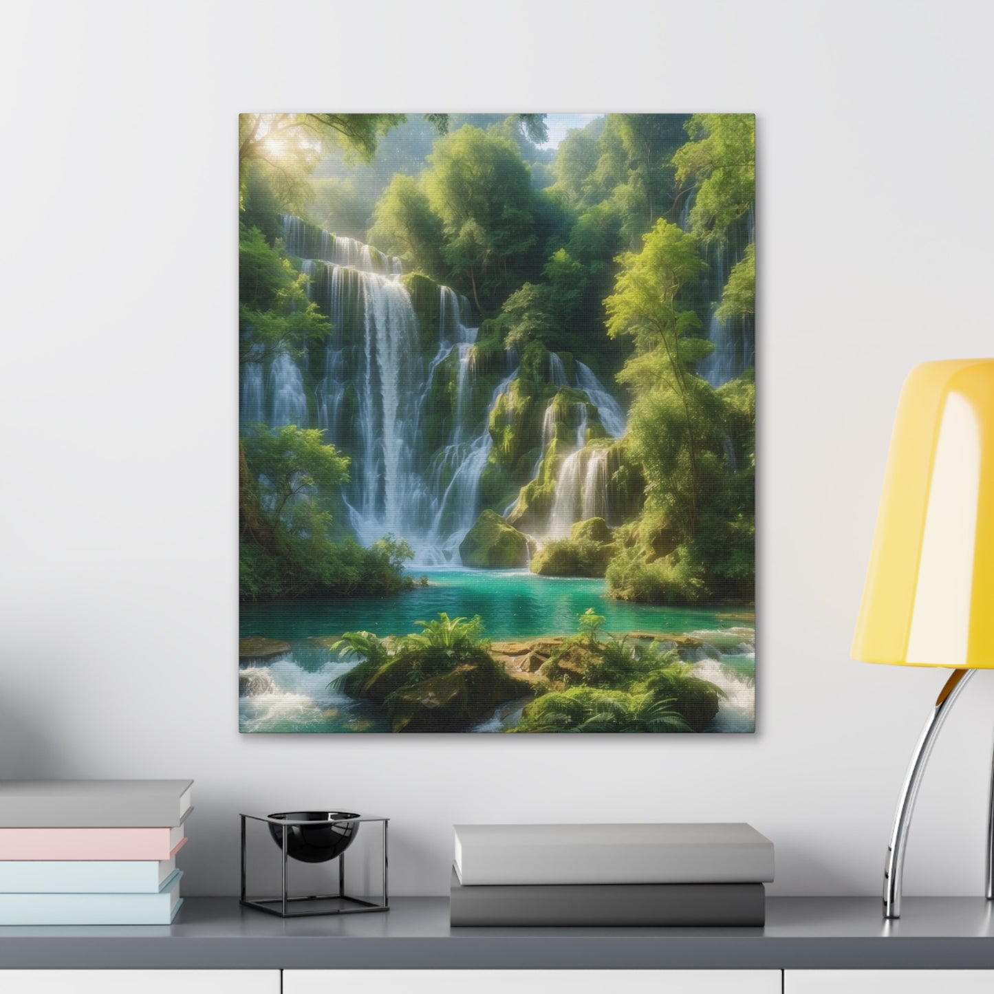 Majestic Waterfalls Art Canvas Ed. 3