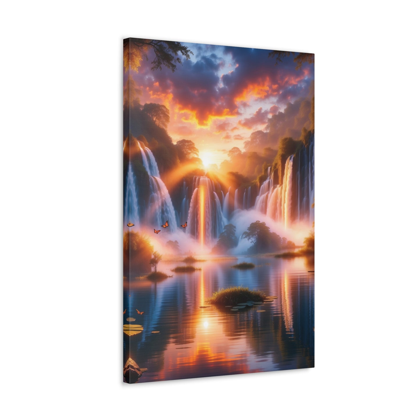 Majestic Waterfalls Art Canvas Ed. 20