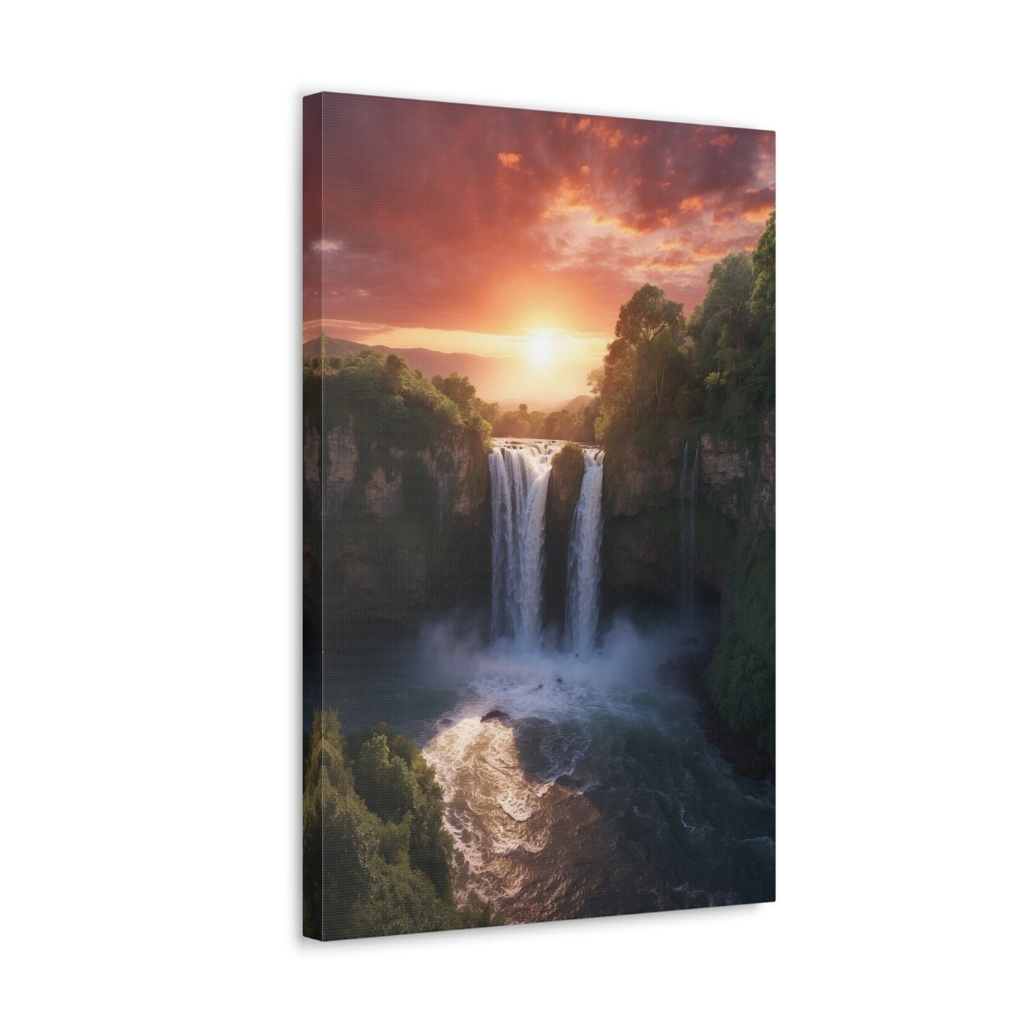 Majestic Waterfalls Art Canvas Ed. 28