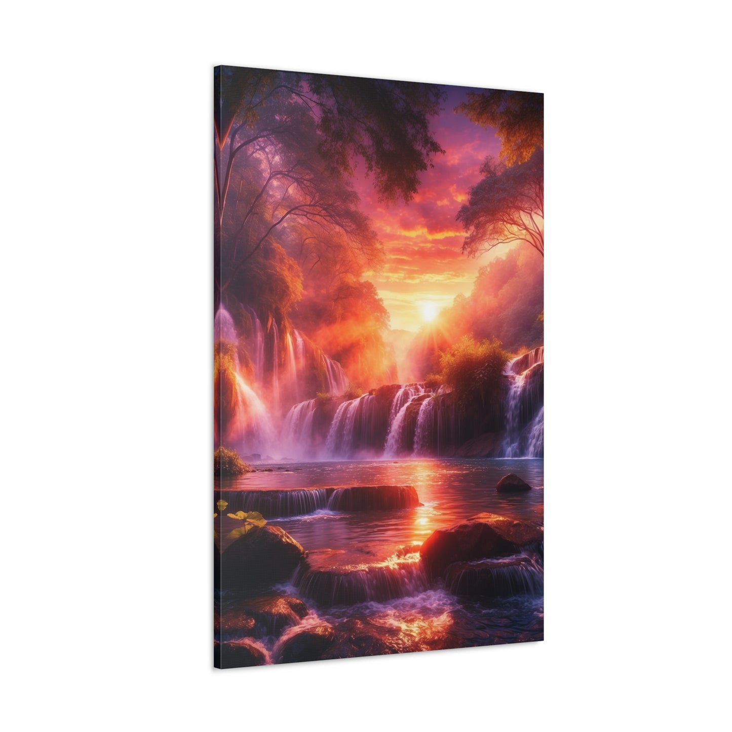 Majestic Waterfalls Art Canvas Ed. 19