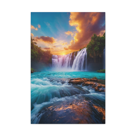 Majestic Waterfalls Art Canvas Ed. 45