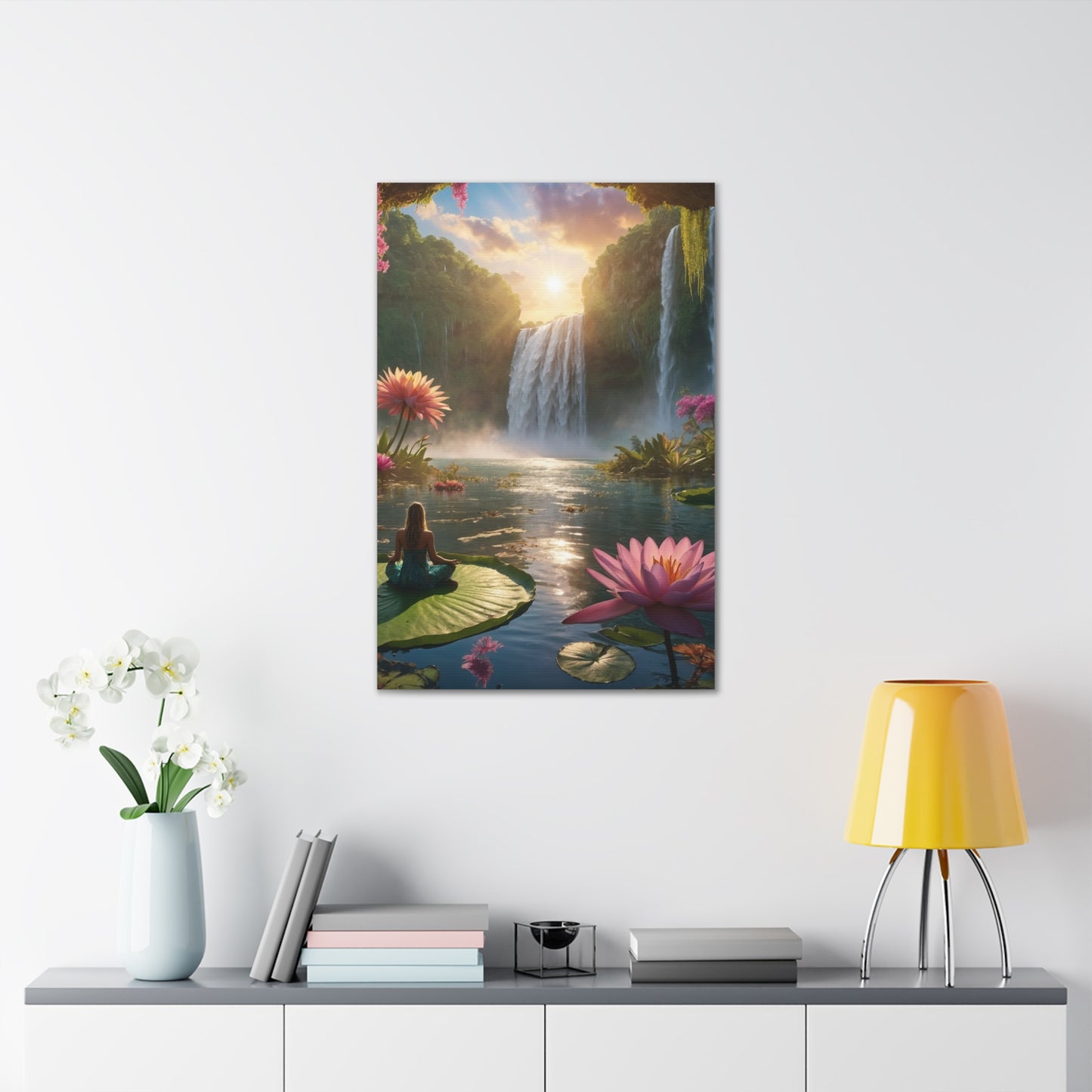 Blissful Lotus Art Canvas Ed. 12