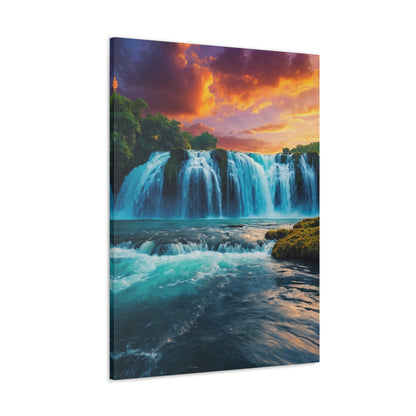 Majestic Waterfalls Art Canvas Ed. 46