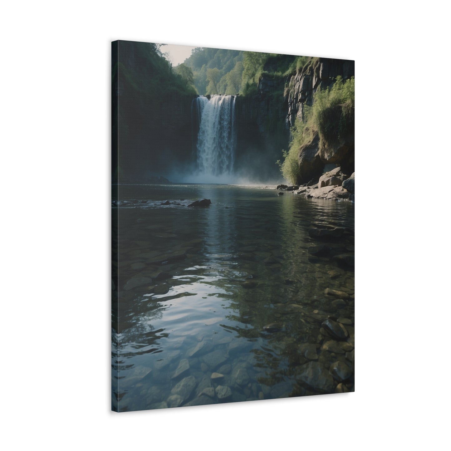 Majestic Waterfalls Art Canvas Ed. 8