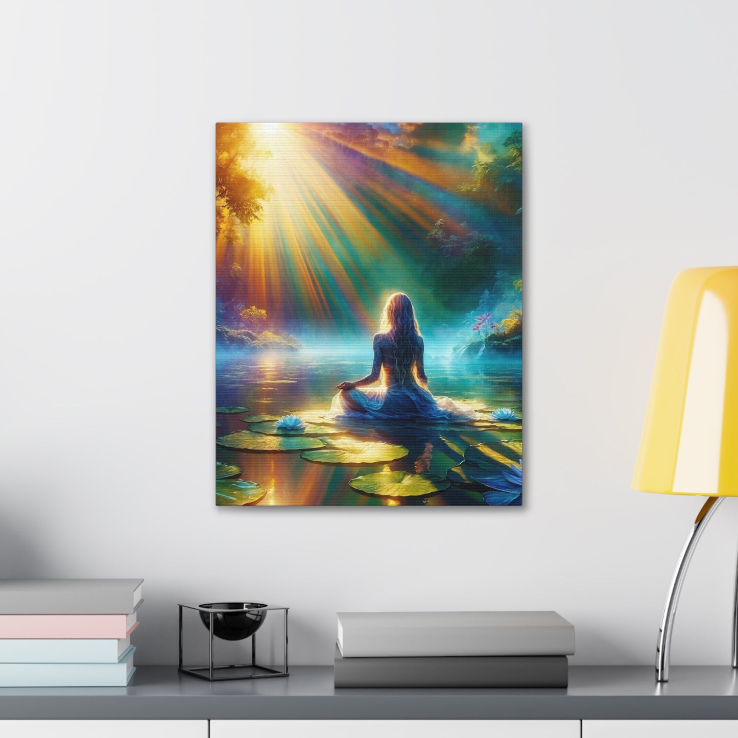 Blissful Lotus Art Canvas Ed. 6