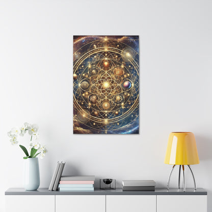 Sacred Geometry Art Canvas Ed. 77