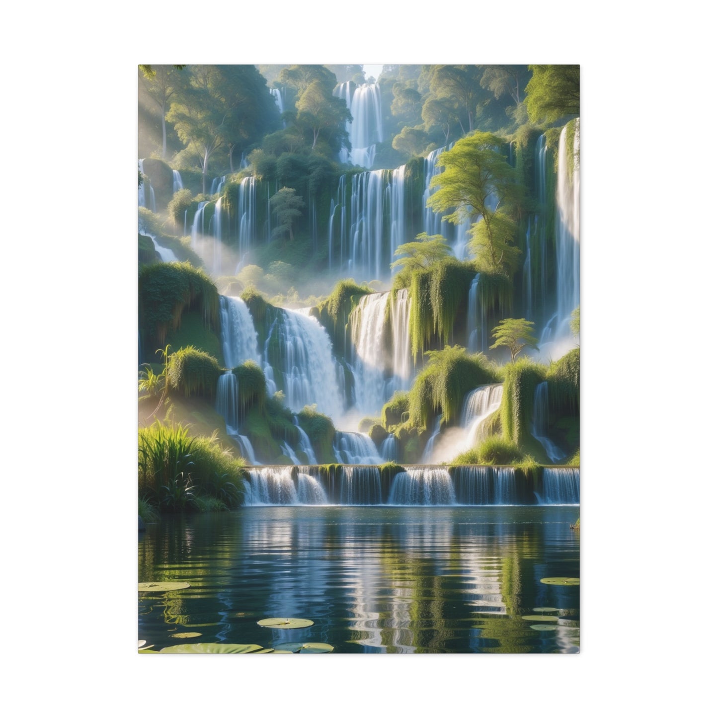 Majestic Waterfalls Art Canvas Ed. 10